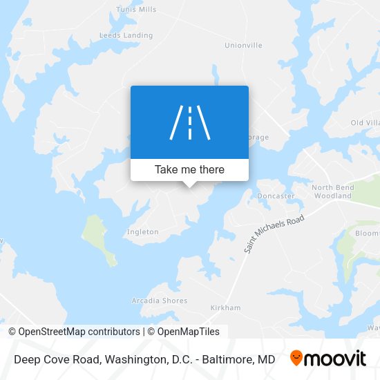 Deep Cove Road map