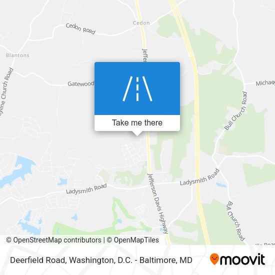 Deerfield Road map