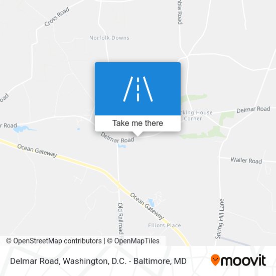 Delmar Road map