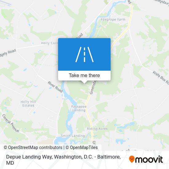 Depue Landing Way map
