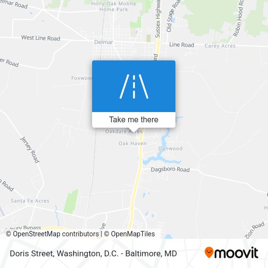 Doris Street map