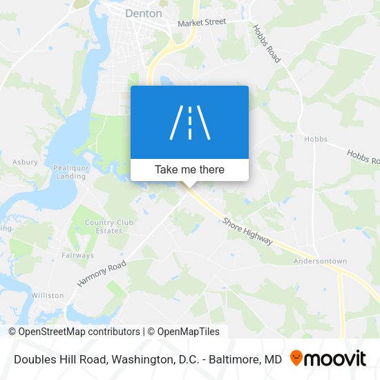 Doubles Hill Road map