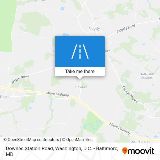 Mapa de Downes Station Road