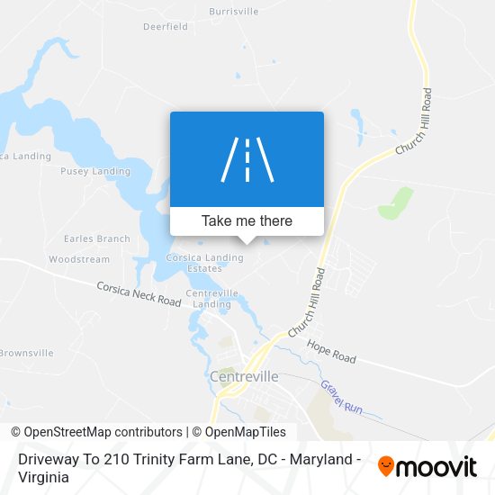 Mapa de Driveway To 210 Trinity Farm Lane