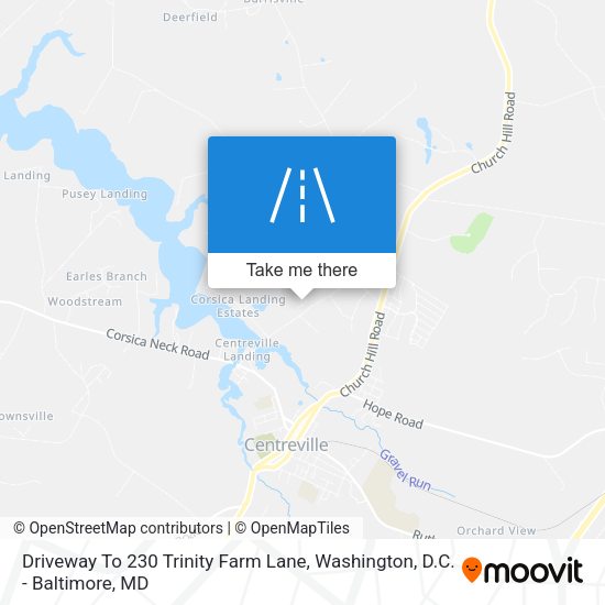 Mapa de Driveway To 230 Trinity Farm Lane