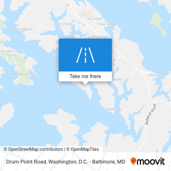 Drum Point Road map