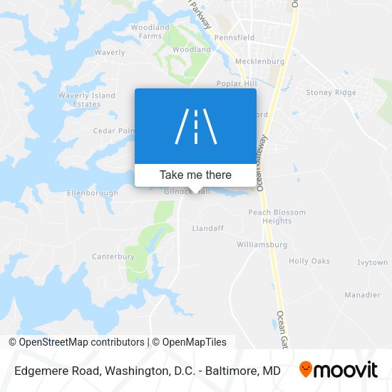 Edgemere Road map