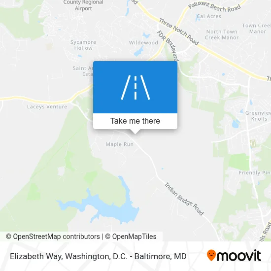 Elizabeth Way map