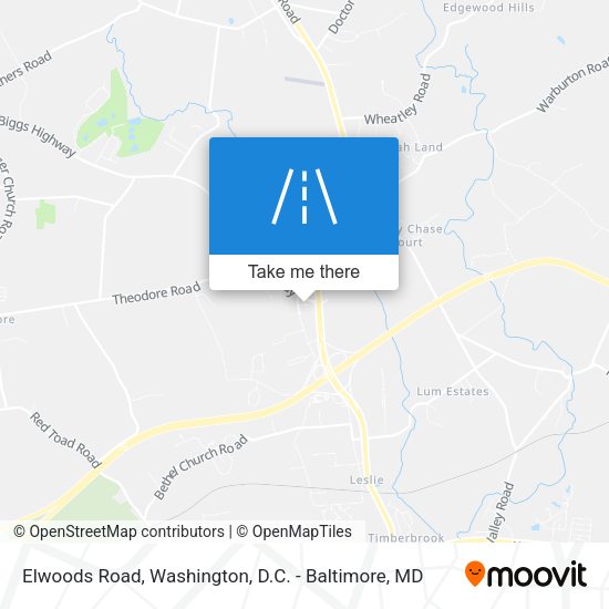 Mapa de Elwoods Road