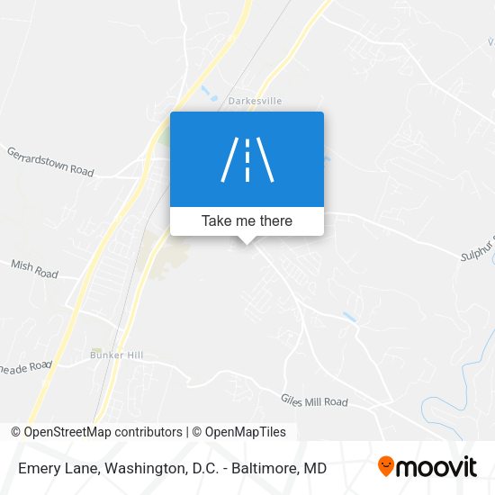 Emery Lane map