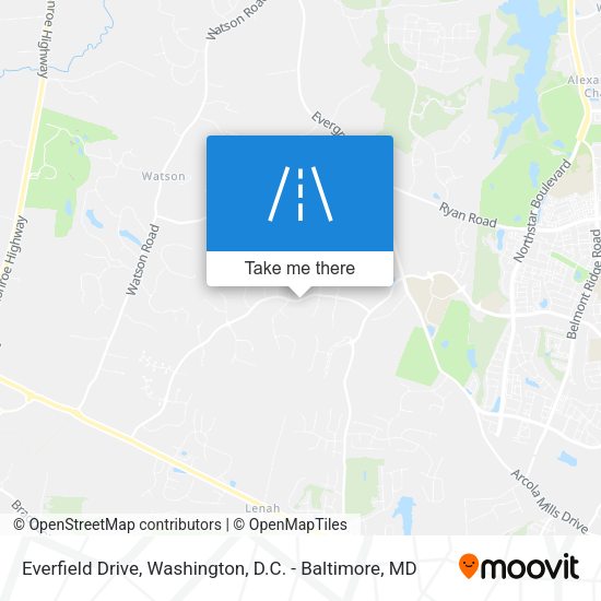 Mapa de Everfield Drive