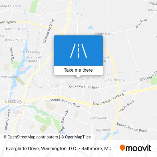 Everglade Drive map
