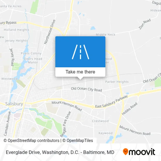 Everglade Drive map