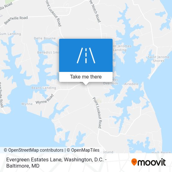Evergreen Estates Lane map