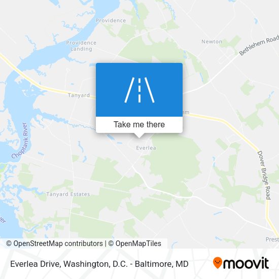 Everlea Drive map