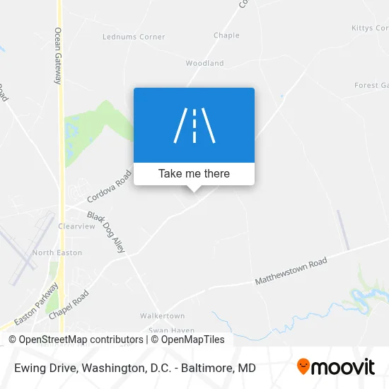Ewing Drive map
