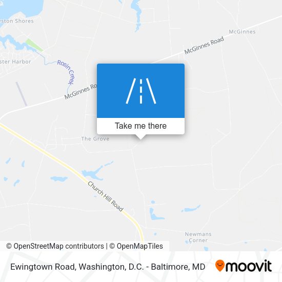 Ewingtown Road map