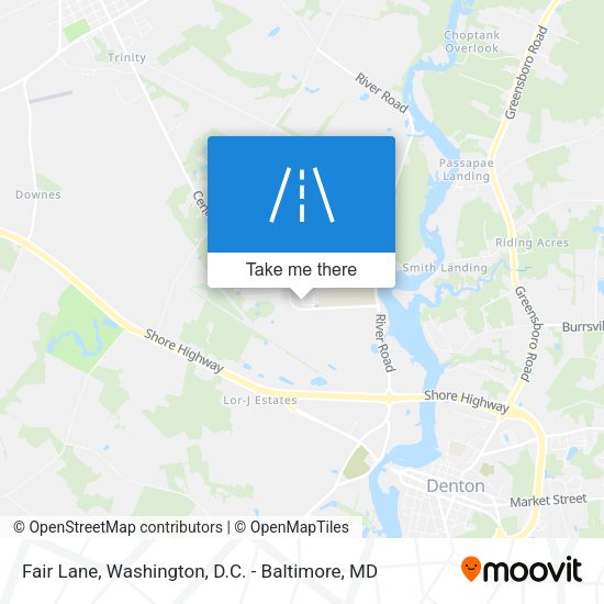 Mapa de Fair Lane
