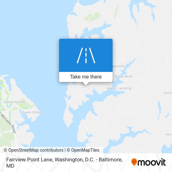 Fairview Point Lane map
