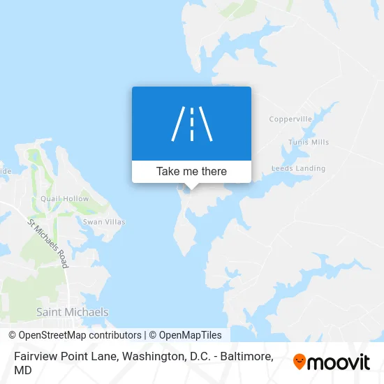 Fairview Point Lane map