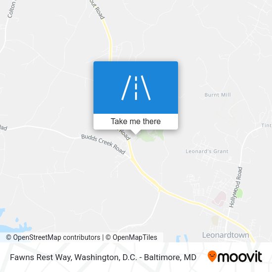 Fawns Rest Way map