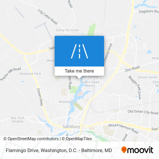 Flamingo Drive map