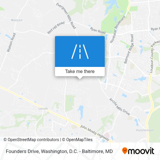 Founders Drive map
