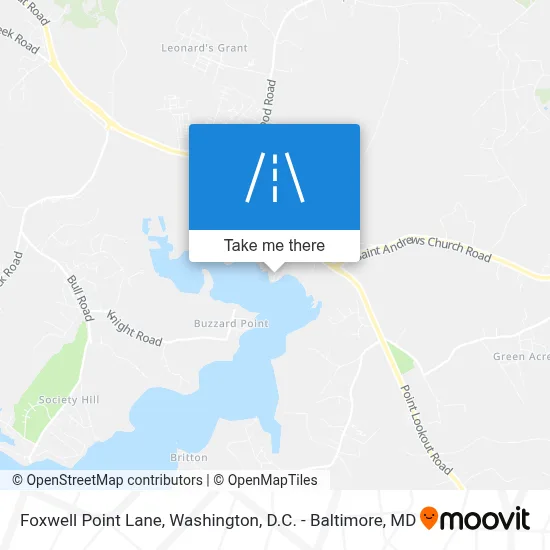 Foxwell Point Lane map