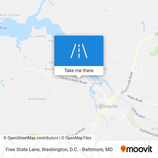 Mapa de Free State Lane