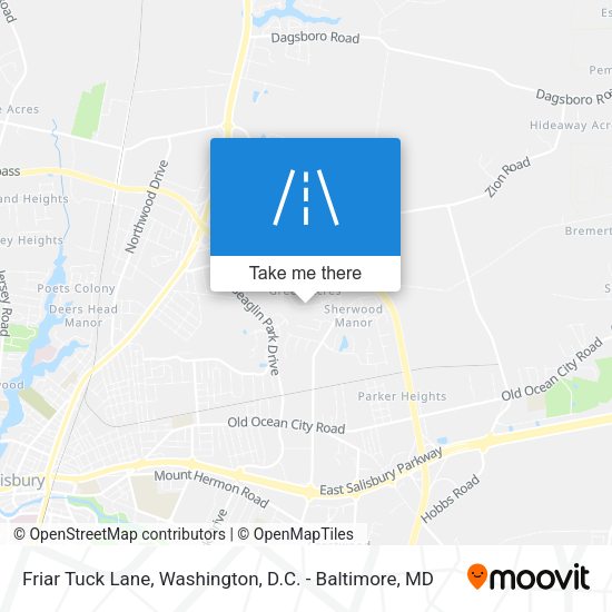 Mapa de Friar Tuck Lane