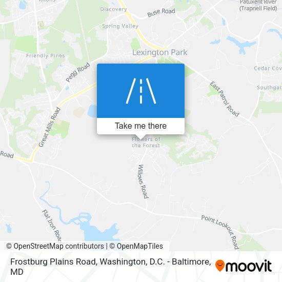 Frostburg Plains Road map