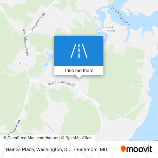 Gaines Place map