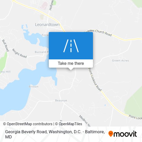 Mapa de Georgia Beverly Road