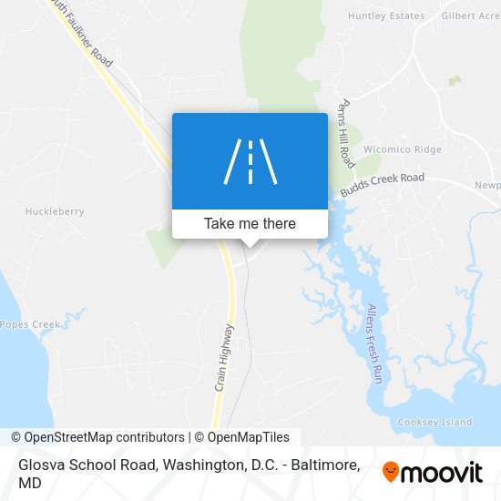 Glosva School Road map