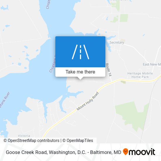 Mapa de Goose Creek Road