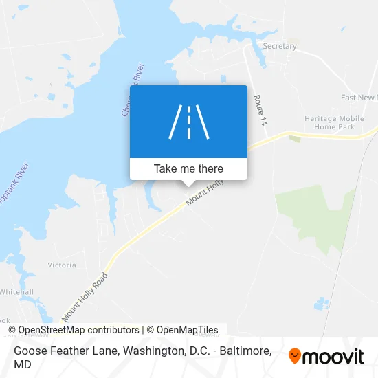 Goose Feather Lane map
