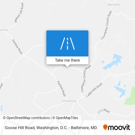 Goose Hill Road map