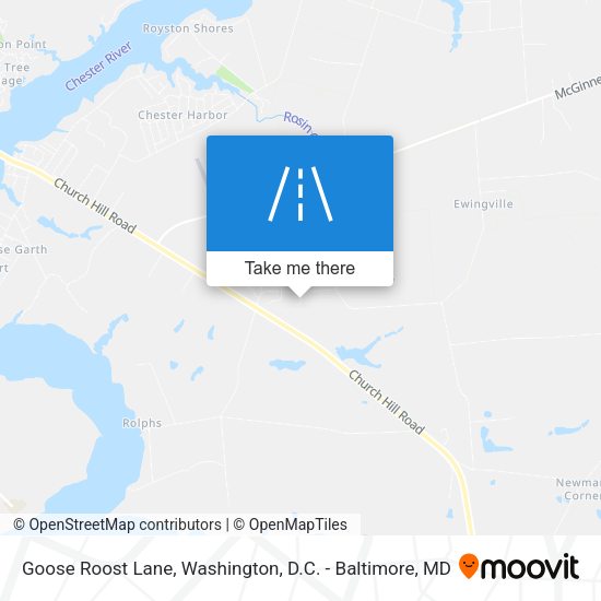 Goose Roost Lane map