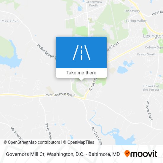 Mapa de Governors Mill Ct
