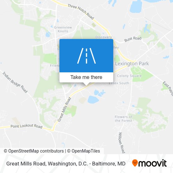 Mapa de Great Mills Road