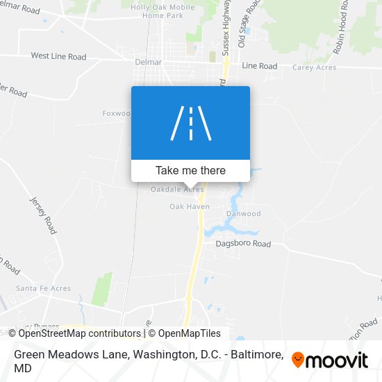 Green Meadows Lane map