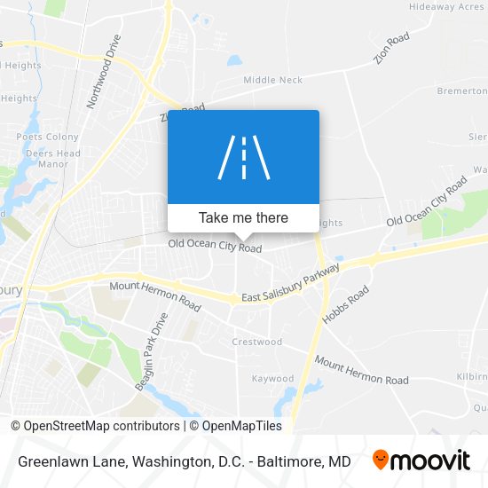 Greenlawn Lane map