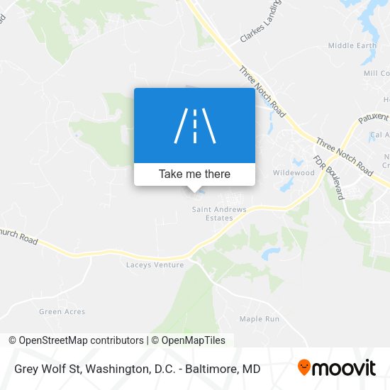 Mapa de Grey Wolf St