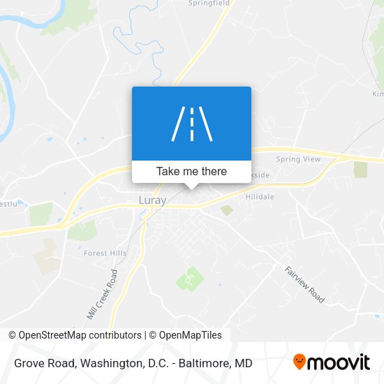 Grove Road map