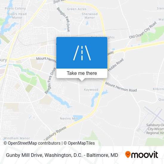 Mapa de Gunby Mill Drive