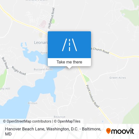 Mapa de Hanover Beach Lane