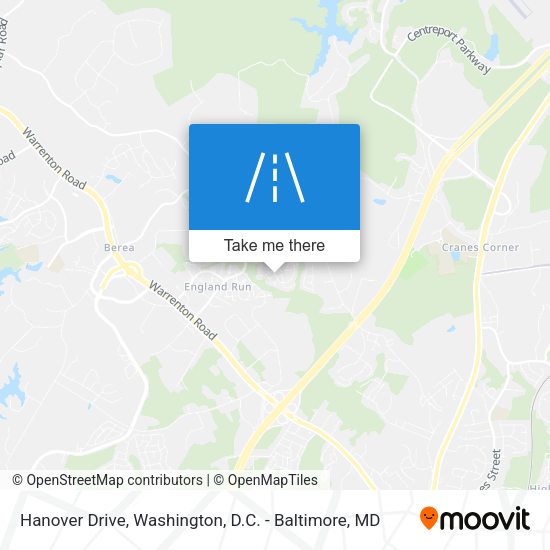 Hanover Drive map