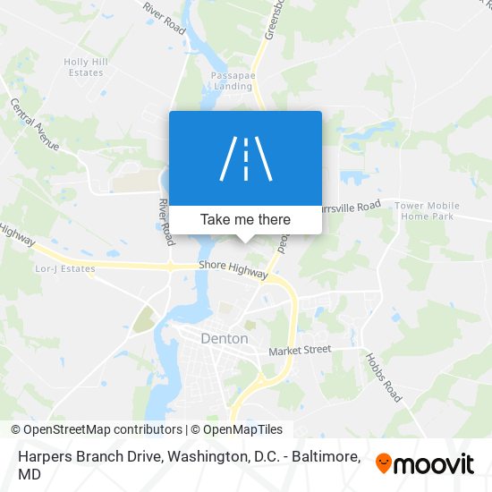 Harpers Branch Drive map