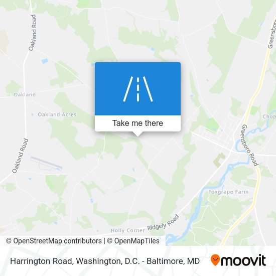 Harrington Road map