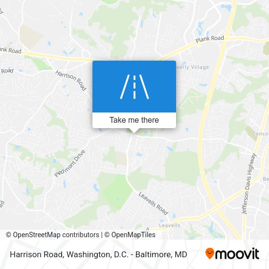 Harrison Road map
